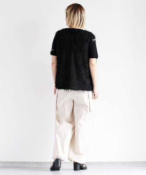 FREAK'S STORE ベスト ジレ カットフリンジベスト レディース