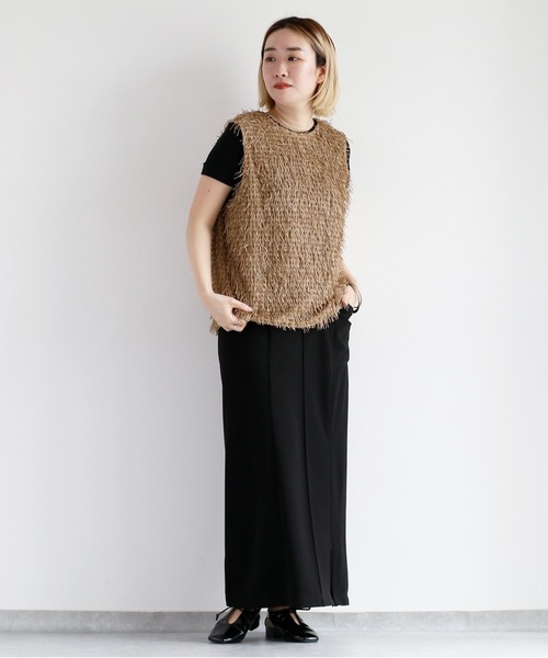 FREAK'S STORE ベスト ジレ カットフリンジベスト レディース