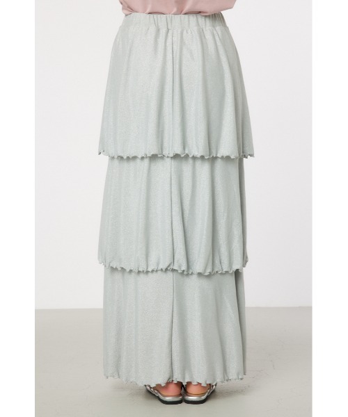 RODEO CROWNS WIDE BOWL（ロデオクラウンズワイドボウル）の「ラメカットティアードスカート（スカート・レディース・オレンジ/シルバー/ブラック・FREE）」の7枚目の写真