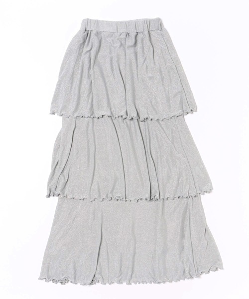 RODEO CROWNS WIDE BOWL（ロデオクラウンズワイドボウル）の「ラメカットティアードスカート（スカート・レディース・オレンジ/シルバー/ブラック・FREE）」の22枚目の写真