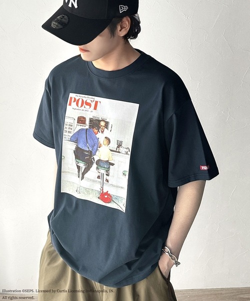 classicalelf（クラシカルエルフ）の「『THE SATURDAY EVENING POST』×クラシカルエルフ 別注グラフィックTシャツ【Runaway】（Tシャツ/カットソー・レディース・ホワイト/チャコール・MEDIUM/SMALL/LARGE/X-LARGE）」の11枚目の写真
