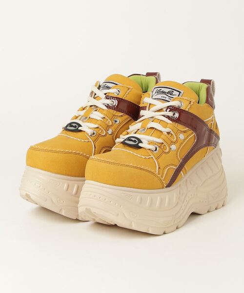 YOSUKE(ヨースケ)の「ヨースケ YOSUKE ウィメンズ厚底スニーカーダブルスタッズ 4460030(スニーカー・レディース・ブラック系その他2/ホワイト×ブラック/ブラック系その他/ホワイト系その他/ブルー系その他/カーキ/ブラック×レッド/ブルー/ブラック×ブラック/ベージュ系その他/イエロー系その他・23.5cm/24.0cm/24.5cm/25.0cm/23.0cm/22.5cm)」の11枚目の写真