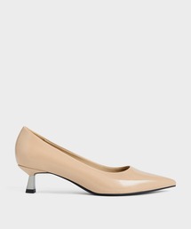CHARLES & KEITH ベージュ パンプス Emmy エミー ポインテッドトゥパンプス - ベージュ | CHARLES