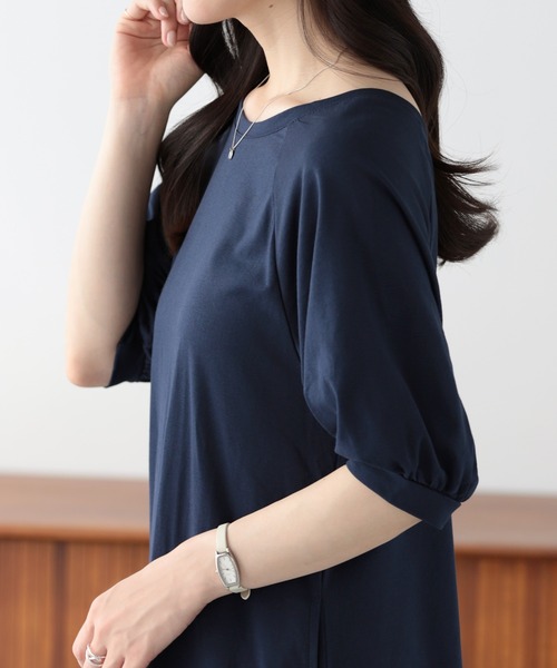 SUNFLOWER EIGHT(サンフラワーエイト)の「丈感選べる 2wayワンピース(ワンピース・レディース・ブラック/ライトカーキ/ネイビー/モカ/ブルー・M-Long/M-Short/L-Long/L-Short)」の20枚目の写真