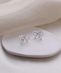 moichou（モイシュ）の「[moichou]パールリボンイヤリング（イヤリング）」