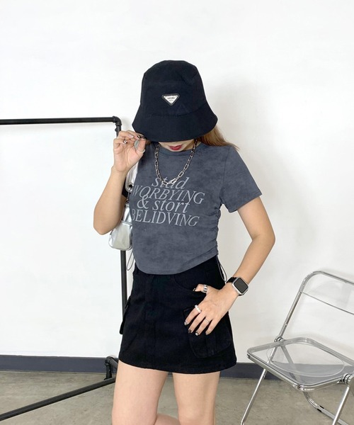 non-hedge(ノンヘッジ)の「カーゴミニスカート(スカート・レディース・ブラウン/ブルー/カーキ/ブラック・M/S)」の20枚目の写真