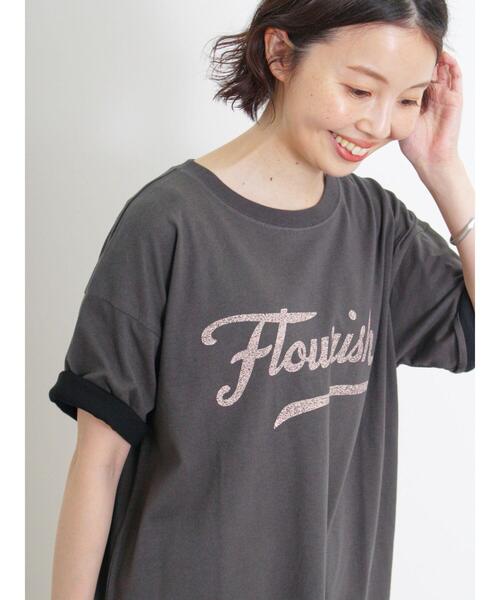 サマンサモスモス　ロゴTシャツ 前後ロゴプリントTシャツ（トップス/Tシャツ）【セール
