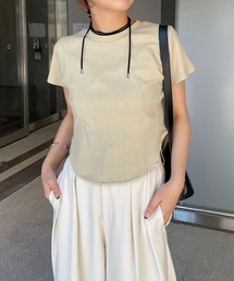 CAPRICIEUX LE'MAGE | コルセットTシャツ(Tシャツ/カットソー)