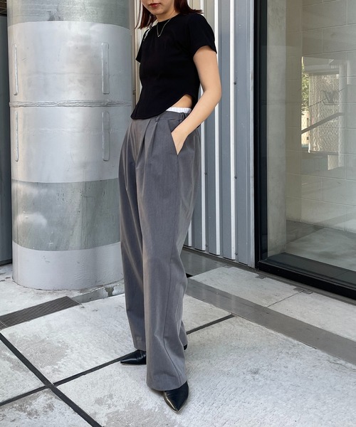 CAPRICIEUX LE'MAGE（カプリシューレマージュ）の「コルセットTシャツ（Tシャツ/カットソー・レディース・ブラック/ベージュ/ホワイト・FREE）」の22枚目の写真