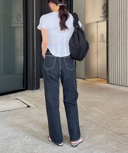 CAPRICIEUX LE'MAGE（カプリシューレマージュ）の「コルセットTシャツ（Tシャツ/カットソー・レディース・ブラック/ベージュ/ホワイト・FREE）」の17枚目の写真