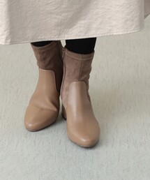 BEAMS HEART | フェイクスエード 切替 ショートブーツ(ブーツ)