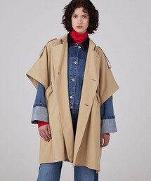 MACPHEE（マカフィー）の「コットンナイロンシャンブレー ケープ
