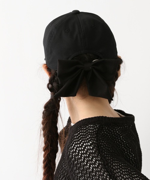 GLOBAL WORK(グローバルワーク)の「抗菌DRYリボンCAP/132594(キャップ・キッズ・ブラック/ベージュ・LARGE/MEDIUM)」の4枚目の写真