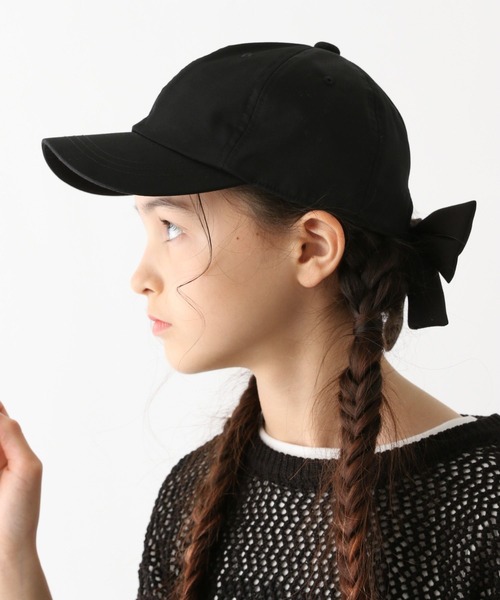 GLOBAL WORK(グローバルワーク)の「抗菌DRYリボンCAP/132594(キャップ・キッズ・ブラック/ベージュ・LARGE/MEDIUM)」の5枚目の写真