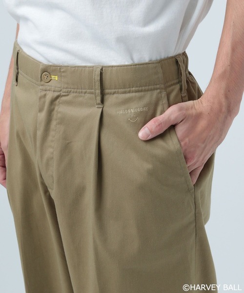 BAYFLOW(ベイフロー)の「【SMILEY FACE(スマイリーフェイス)】SMILEYアンクルパンツ(その他パンツ・メンズ・ベージュ/ブラック・MEDIUM/LARGE)」の10枚目の写真