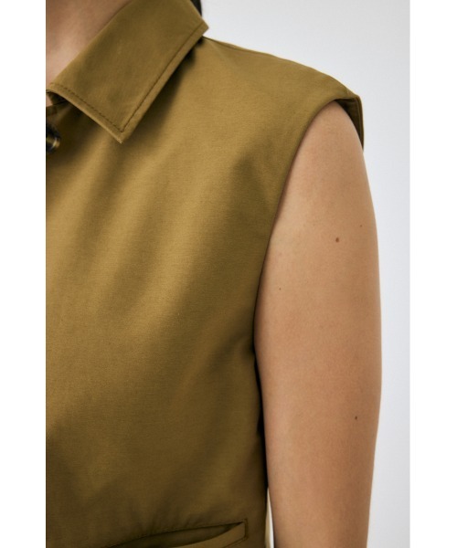 MOUSSY(マウジー)の「SINGLE COLLAR TC ベスト(ベスト・レディース・ベージュ/アイボリー・FREE)」の9枚目の写真