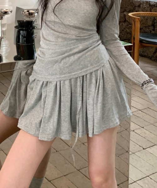 Mela(メラ)の「プリーツカットミニSK(スカート・レディース・ホワイト/グレー・FREE)」の10枚目の写真