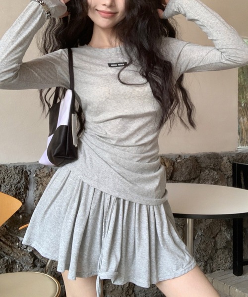 Mela(メラ)の「プリーツカットミニSK(スカート・レディース・ホワイト/グレー・FREE)」の11枚目の写真