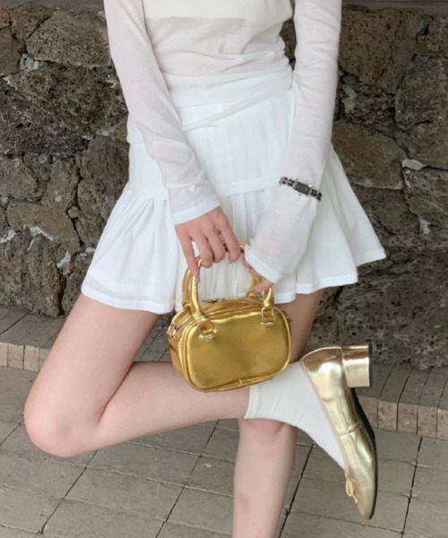 Mela(メラ)の「プリーツカットミニSK(スカート・レディース・ホワイト/グレー・FREE)」の20枚目の写真