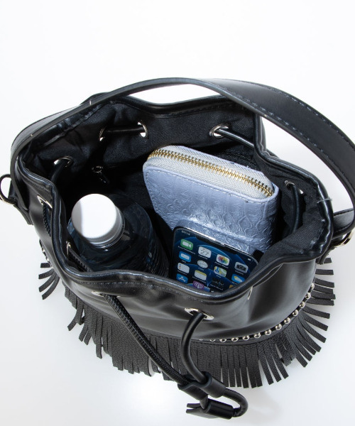 cache cache（カシュ カシュ）の「カシュカシュ cachecache / ボールチェーンポイントタッセルドロストショルダー（ショルダーバッグ・レディース・ブラック/シルバー/ベージュ系その他・FREE）」の11枚目の写真