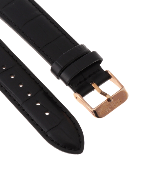 HIROB(ヒロブ)の「LOBOR DYNASTY BLACK STRAP 20mm(ROSE)(アナログ腕時計・レディース・ピンク・FREE)」の3枚目の写真