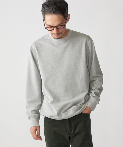 SHIPS（シップス）の「SHIPS:〈洗濯機可能・吸水速乾・UVカット〉AEROKNOT(R) クルーネック インレイ プルオーバー（Tシャツ/カットソー・メンズ・ダークグレー/ライトグレー/イエロー系その他2・SMALL/MEDIUM/LARGE/X-LARGE）」の18枚目の写真