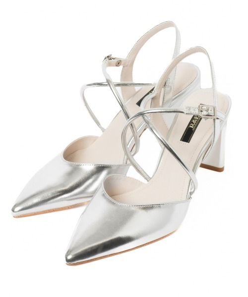 R&E（アールアンドイー）の「【R&E】クロスストラップスティックヒールパンプス（パンプス・レディース・アイボリー/シルバー/ブラック・23cm/22.5cm/22cm/23.5cm/24.5cm/24cm）」の15枚目の写真