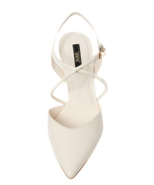 R&E（アールアンドイー）の「【R&E】クロスストラップスティックヒールパンプス（パンプス・レディース・アイボリー/シルバー/ブラック・23cm/22.5cm/22cm/23.5cm/24.5cm/24cm）」の8枚目の写真