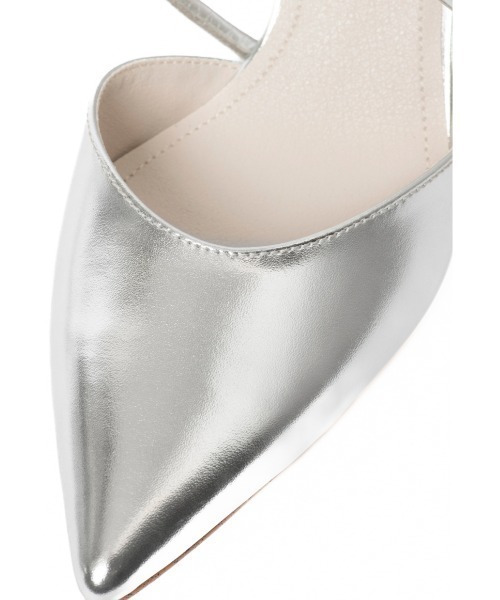 R&E（アールアンドイー）の「【R&E】クロスストラップスティックヒールパンプス（パンプス・レディース・アイボリー/シルバー/ブラック・23cm/22.5cm/22cm/23.5cm/24.5cm/24cm）」の4枚目の写真