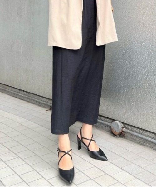 R&E（アールアンドイー）の「【R&E】クロスストラップスティックヒールパンプス（パンプス・レディース・アイボリー/シルバー/ブラック・23cm/22.5cm/22cm/23.5cm/24.5cm/24cm）」の14枚目の写真