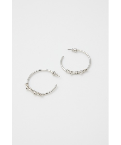 LAGUA GEM（ラグアジェム）の「HOOP LOGO ピアス（ピアス（両耳用）・レディース・ゴールド/シルバー・FREE）」の2枚目の写真