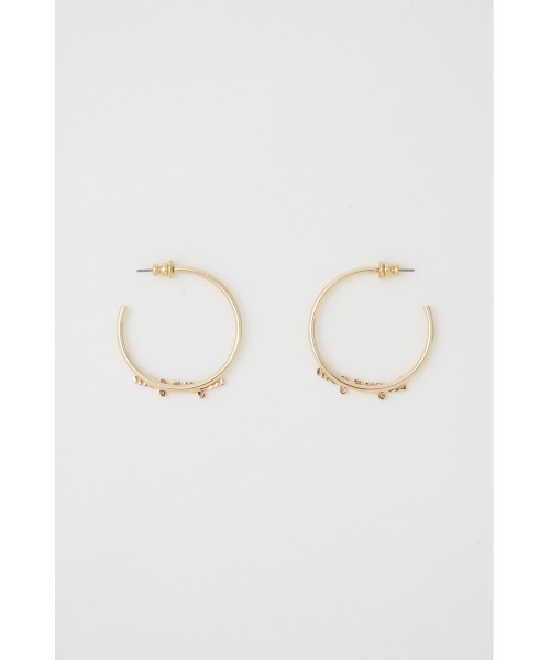LAGUA GEM（ラグアジェム）の「HOOP LOGO ピアス（ピアス（両耳用）・レディース・ゴールド/シルバー・FREE）」の9枚目の写真