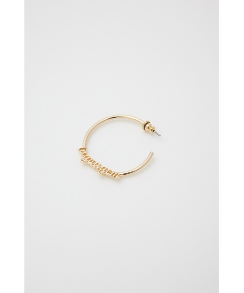 LAGUA GEM（ラグアジェム）の「HOOP LOGO ピアス（ピアス（両耳用）・レディース・ゴールド/シルバー・FREE）」の10枚目の写真