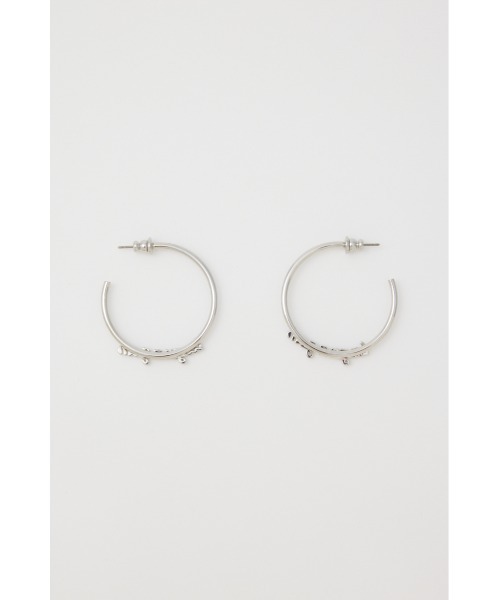 LAGUA GEM（ラグアジェム）の「HOOP LOGO ピアス（ピアス（両耳用）・レディース・ゴールド/シルバー・FREE）」の4枚目の写真