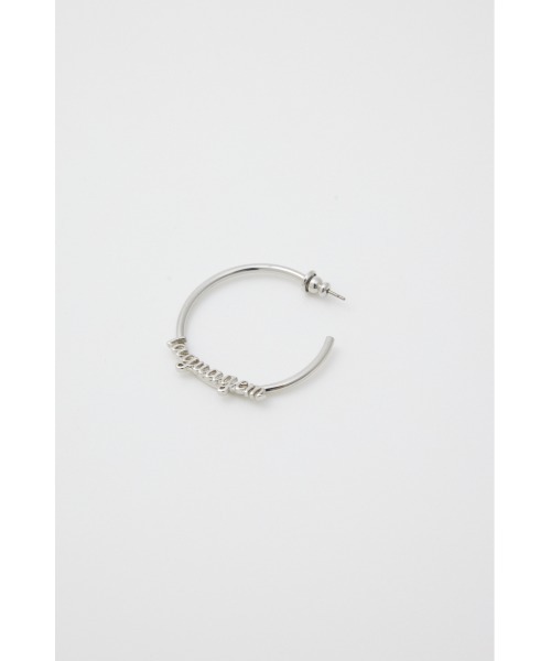 LAGUA GEM（ラグアジェム）の「HOOP LOGO ピアス（ピアス（両耳用）・レディース・ゴールド/シルバー・FREE）」の5枚目の写真