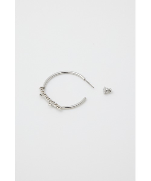 LAGUA GEM（ラグアジェム）の「HOOP LOGO ピアス（ピアス（両耳用）・レディース・ゴールド/シルバー・FREE）」の6枚目の写真