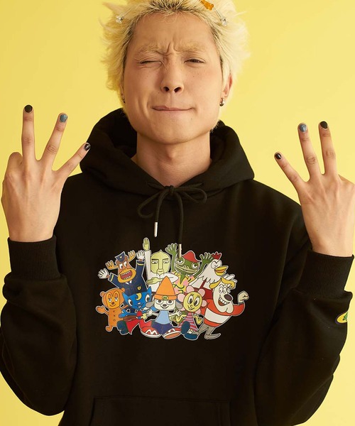 tシャツ 「PaRappa the Rapper/パラッパラッパー」パラッパオールスタープリントパーカー 長袖 レディース メンズ セール】『PaRappa the Rapper/パラッパラッパー』パラッパ