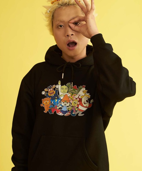 SILVER BULLET(シルバーバレット)の「『PaRappa the Rapper/パラッパラッパー』パラッパオールスタープリントパーカー 長袖【Z】(Tシャツ/カットソー・レディース・グレー/ブラック/オレンジ・L/M)」の5枚目の写真