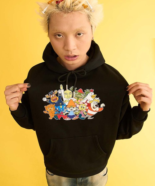 SILVER BULLET(シルバーバレット)の「『PaRappa the Rapper/パラッパラッパー』パラッパオールスタープリントパーカー 長袖【Z】(Tシャツ/カットソー・レディース・グレー/ブラック/オレンジ・L/M)」の6枚目の写真