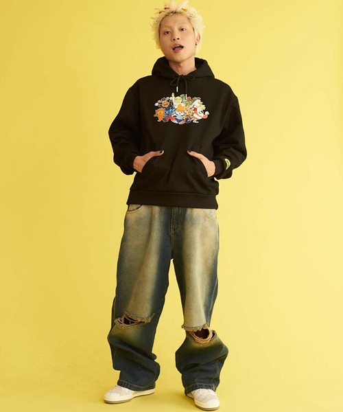 SILVER BULLET(シルバーバレット)の「『PaRappa the Rapper/パラッパラッパー』パラッパオールスタープリントパーカー 長袖【Z】(Tシャツ/カットソー・レディース・グレー/ブラック/オレンジ・L/M)」の8枚目の写真