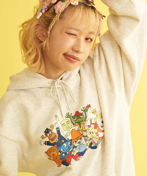 SILVER BULLET(シルバーバレット)の「『PaRappa the Rapper/パラッパラッパー』パラッパオールスタープリントパーカー 長袖【Z】(Tシャツ/カットソー・レディース・グレー/ブラック/オレンジ・L/M)」の10枚目の写真