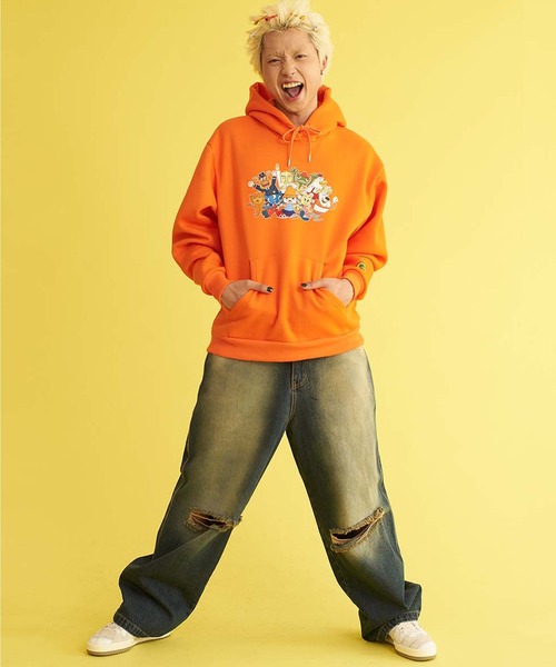 SILVER BULLET(シルバーバレット)の「『PaRappa the Rapper/パラッパラッパー』パラッパオールスタープリントパーカー 長袖【Z】(Tシャツ/カットソー・レディース・グレー/ブラック/オレンジ・L/M)」の13枚目の写真