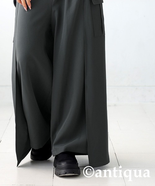 antiqua(アンティカ)の「レイヤード風パンツ(その他パンツ・レディース・グレー/ブラック・P/R)」の15枚目の写真