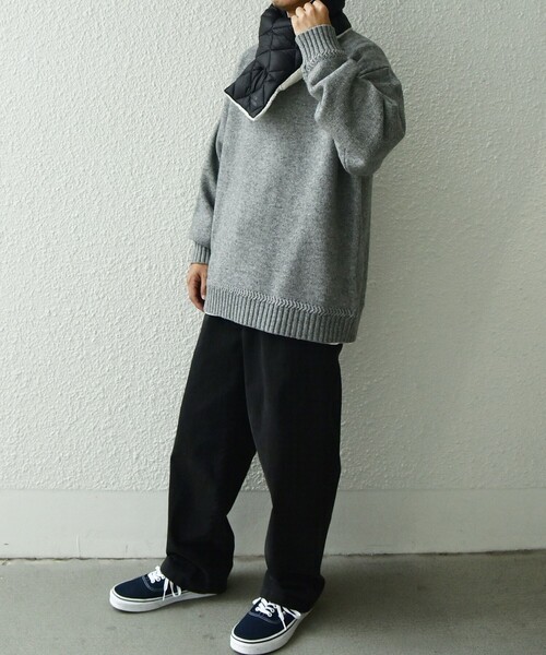 TAION（タイオン）の「【SHIPS any別注】TAION: 〈手洗い可能〉リバーシブル ボア ダウン マフラー◇（マフラー・メンズ・ダークグレー/ブラウン/ブラック/ダークオリーブ・ONE SIZE）」の11枚目の写真