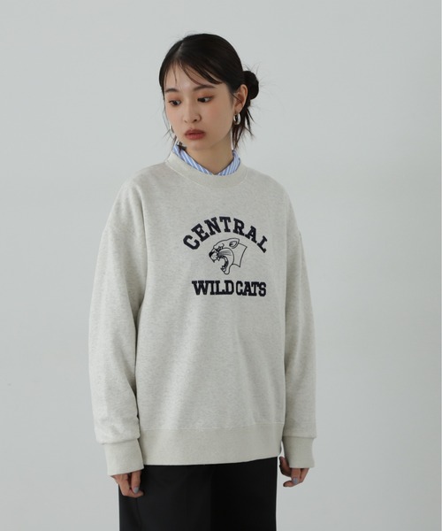 N.（N. Natural Beauty Basic）（エヌエヌナチュラルビューティーベーシック）の「◆プリントスウェット（スウェット・レディース・オートミール/チャコールグレー・MEDIUM）」の15枚目の写真