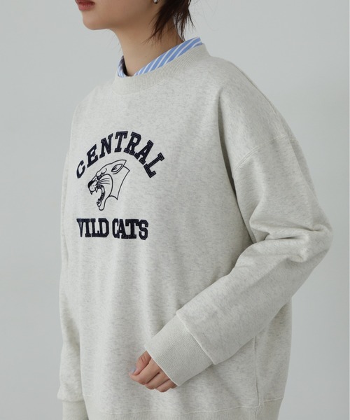 N.（N. Natural Beauty Basic）（エヌエヌナチュラルビューティーベーシック）の「◆プリントスウェット（スウェット・レディース・オートミール/チャコールグレー・MEDIUM）」の19枚目の写真