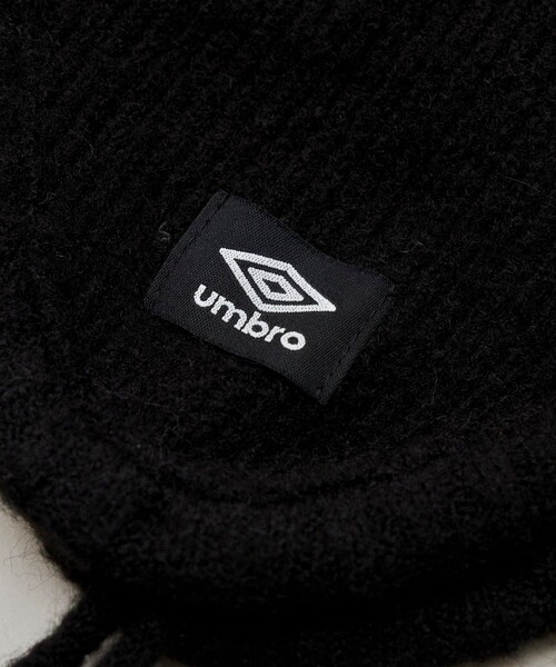 UMBRO(アンブロ)の「UMBRO × PUBLUX/アンブロ 耳当てニット帽/イヤーキャップ 限定展開(ニットキャップ/ビーニー・レディース・ブラック/オフホワイト/ネイビー・ONE SIZE)」の10枚目の写真