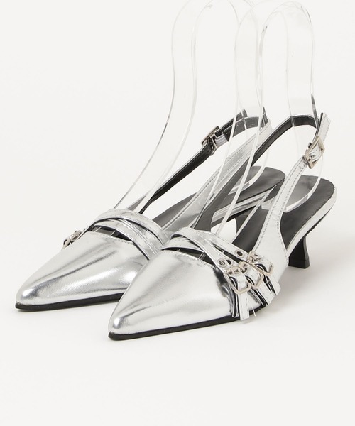 Silly（シリー）の「ローヒールパンプス（パンプス・レディース・ブラック/シルバー・SMALL/MEDIUM/LARGE/X-LARGE）」の11枚目の写真