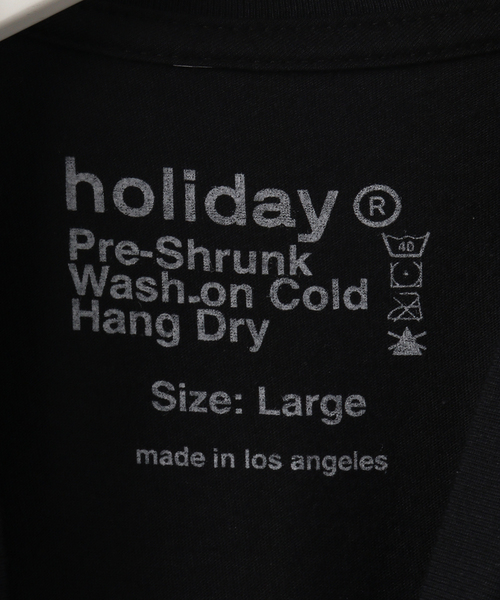 HOLIDAY(ホリデイ)の「【HOLIDAY / ホリデー】EDIN TEE(Tシャツ/カットソー・メンズ・ブラック・SMALL/MEDIUM/LARGE)」の10枚目の写真