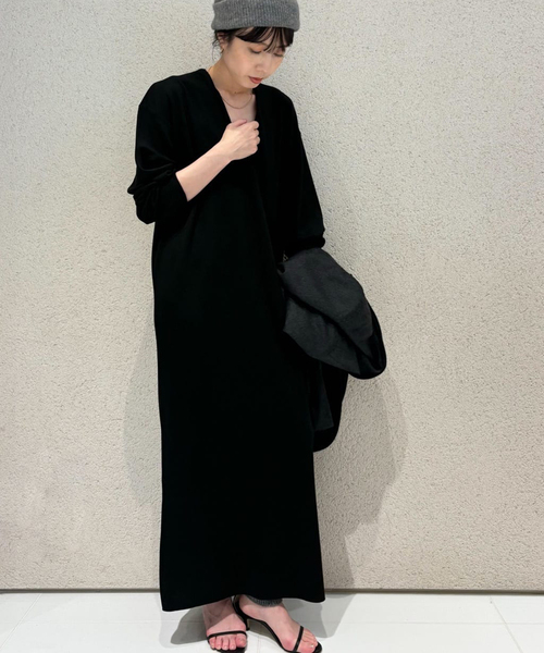 plage(プラージュ)の「elegant jersey ドレス(ワンピース・レディース・ブラック/ブラウン系その他・38/36)」の3枚目の写真